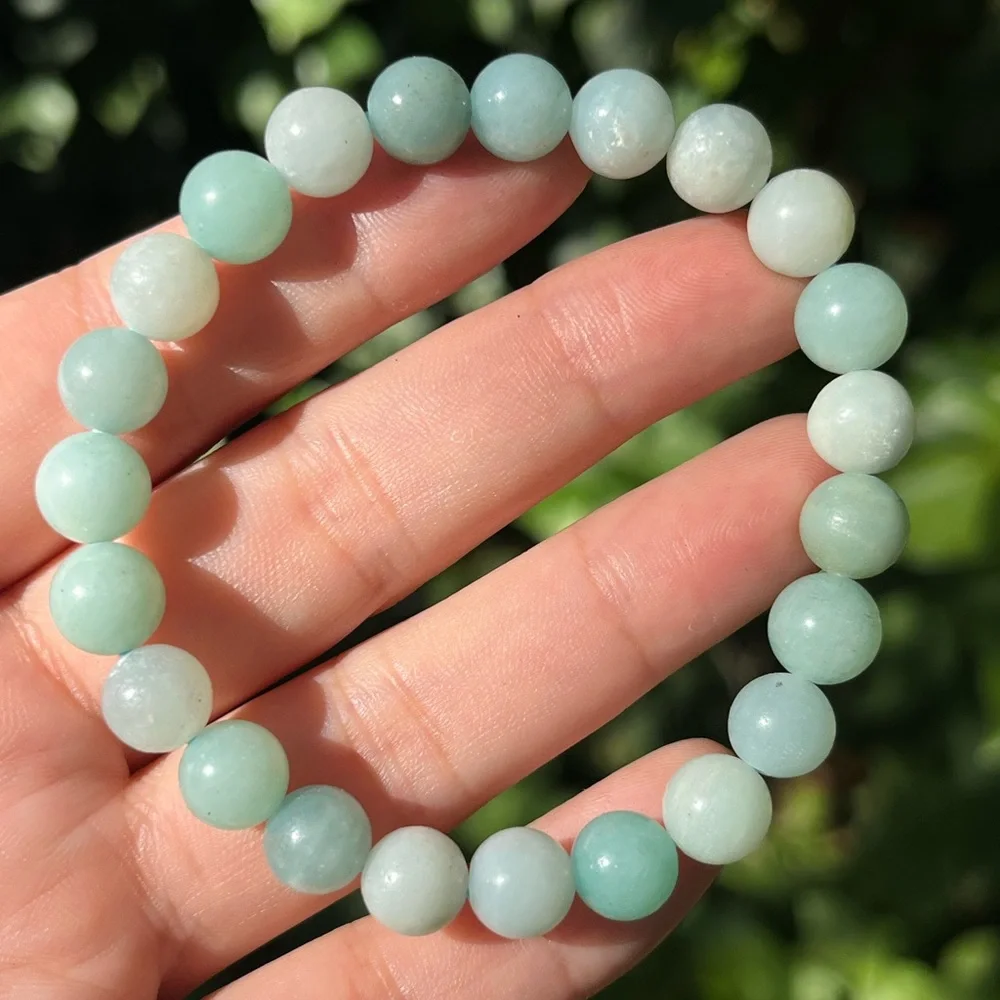 8mm stretchable carribean calcite‎ bracelet